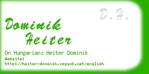 dominik heiter business card